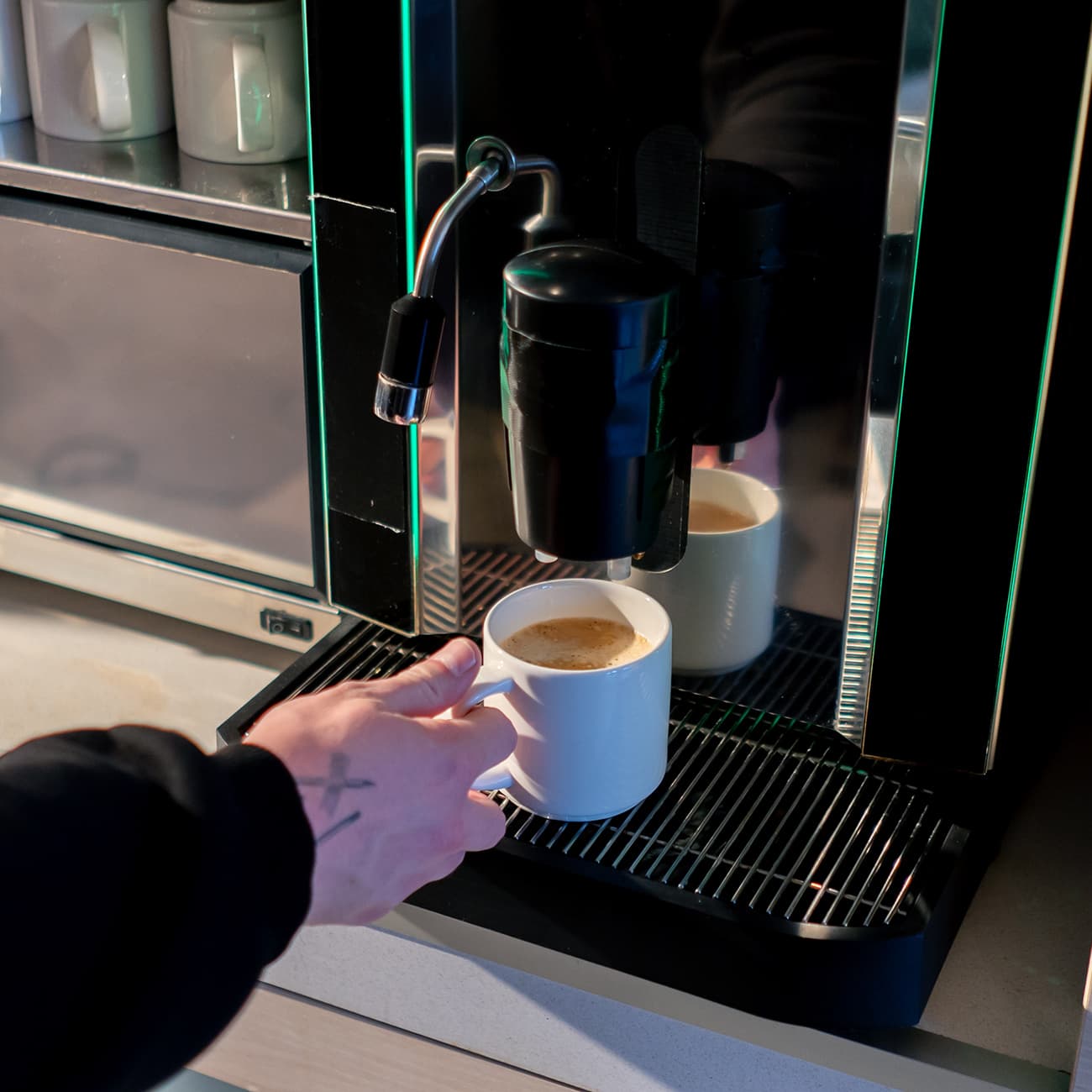 coffee machine cup