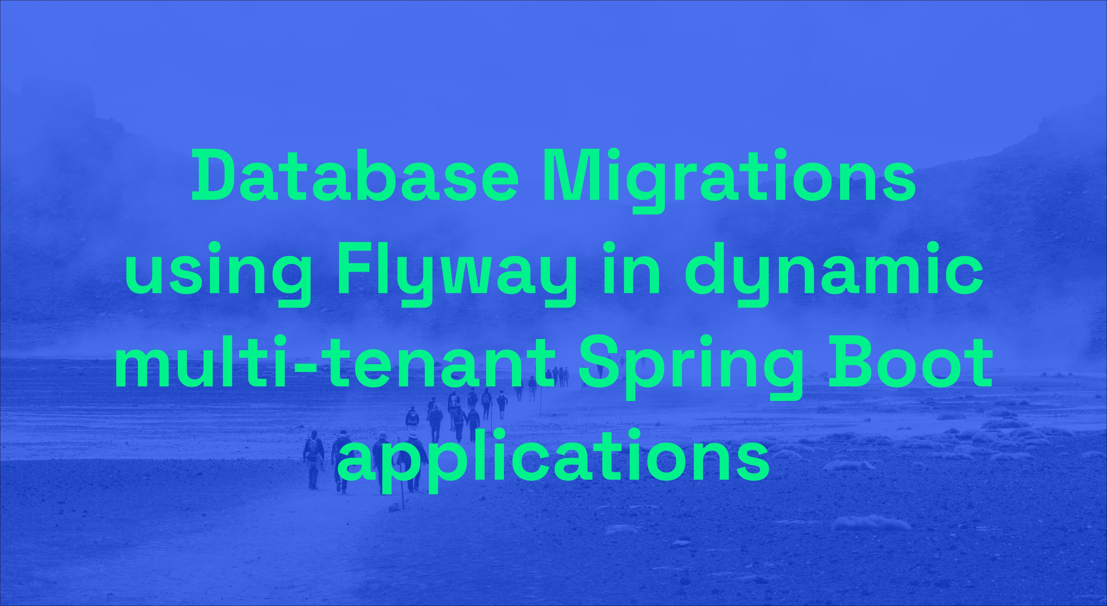 Database Migrations using Flyway in dynamic multi-tenant Spring Boot applications